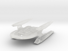 Foxcat Class cargo Support Ship in Clear Ultra Fine Detail Plastic