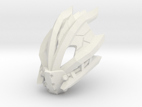 Kanohi Voroku, Elemental Mask of Lightning in White Natural Versatile Plastic