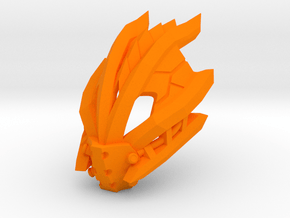 Kanohi Voroku, Elemental Mask of Lightning in Orange Smooth Versatile Plastic