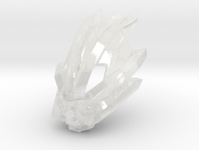 Kanohi Voroku, Elemental Mask of Lightning in Clear Ultra Fine Detail Plastic
