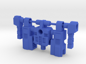 Blockman Figure in Blue Processed Versatile Plastic: Large