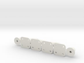 connector-tube-10x1-endpiece in White Natural Versatile Plastic