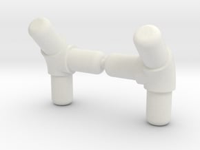 connector-tube-10x1-45deg-3way in White Natural Versatile Plastic