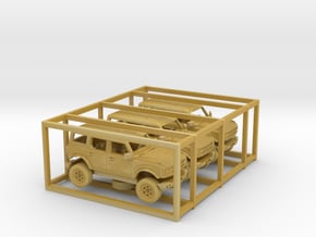 1/160 2021 Ford Bronco 4 Door 3 Car Set Kit in Tan Fine Detail Plastic