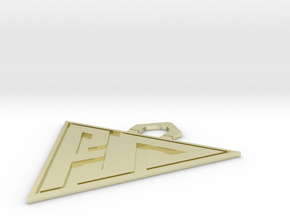 Medal_FS in 14k Gold Plated Brass