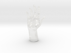 Hand in Clear Ultra Fine Detail Plastic