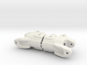 C-hub for MSA axle with leafspring in White Natural Versatile Plastic