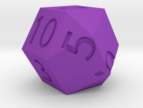 d10 modified from two square cupolae in Purple Smooth Versatile Plastic