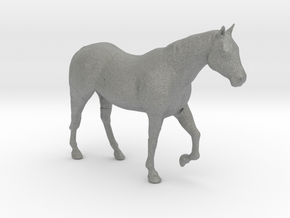 HO Scale Walking Horse in Gray PA12