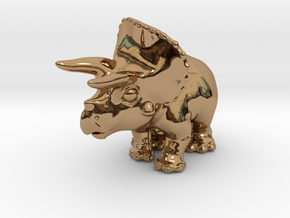 Triceratops Chubbie Krentz in Polished Brass