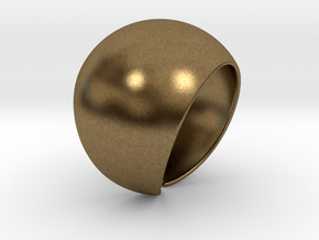 Sphere Ring v1 in Natural Bronze