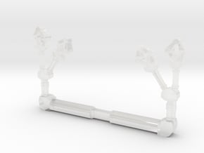 17.2mm tall pod arms in Clear Ultra Fine Detail Plastic