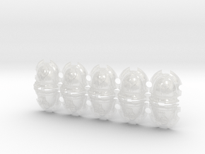 10x Son of Malice - Rancor Shoulder Pads in Clear Ultra Fine Detail Plastic