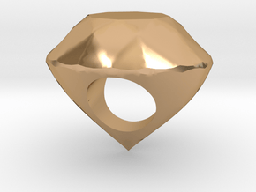 The Diamond Ring in Polished Bronze