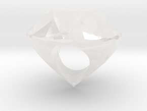 The Diamond Ring in Clear Ultra Fine Detail Plastic