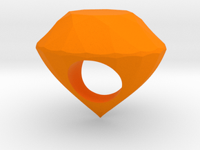 The Diamond Ring in Orange Smooth Versatile Plastic