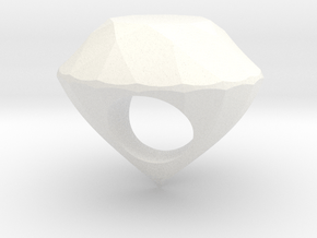 The Diamond Ring in White Smooth Versatile Plastic