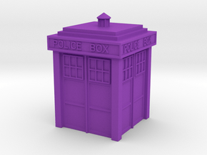 TARDIS Ring Box Part 1 in Purple Smooth Versatile Plastic