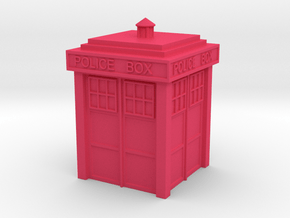 TARDIS Ring Box Part 1 in Pink Smooth Versatile Plastic