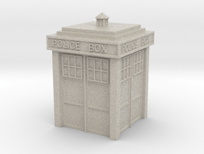 TARDIS Ring Box Part 1 in Natural Sandstone