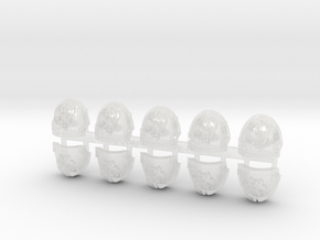 10x Malice - G:10a Left Shoulders in Clear Ultra Fine Detail Plastic