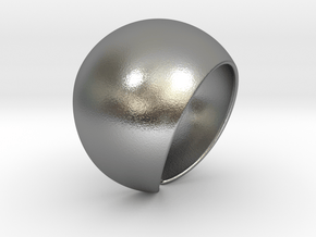 Sphere Ring v1 in Natural Silver