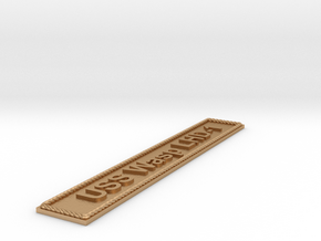 Nameplate USS Wasp LHD-1 in Natural Bronze