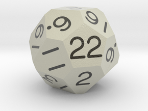 d22 Arcahedron (Gray) in Smooth Full Color Nylon 12 (MJF)