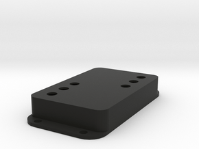 Strat PU Cover, Double Wide, WR-SQ in Black Smooth Versatile Plastic