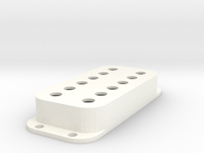 Strat PU Cover, Double, Classic in White Smooth Versatile Plastic