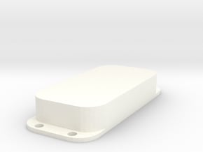 Strat PU Cover, Double, Closed in White Smooth Versatile Plastic