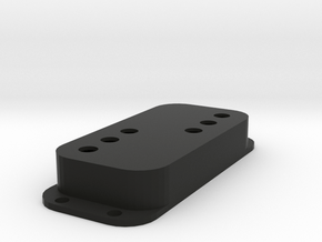 Strat PU Cover, Double, WR in Black Smooth Versatile Plastic