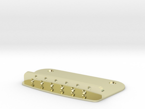 Toronado style XII string bridge plate in 14k Gold Plated Brass