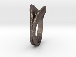 Ring5 in Polished Bronzed Silver Steel