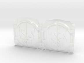 Malice : Mark-1 APC Round Doors in Clear Ultra Fine Detail Plastic