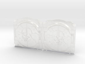 Scions of Malice : Mark-1 APC Round Doors in Clear Ultra Fine Detail Plastic