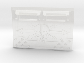 Scions of Malice : Standard APC Spiked Frontplate in Clear Ultra Fine Detail Plastic
