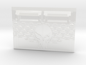 Sons of Malice : Skull Wall Std. APC Frontplate in Clear Ultra Fine Detail Plastic