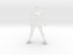 Black Costume Spiderman HO scale 20mm miniature wh in Clear Ultra Fine Detail Plastic