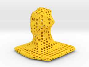 Light lamp «Crazy sculpt» in Yellow Processed Versatile Plastic