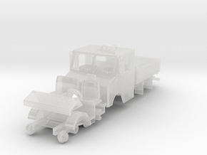 1/87 SRNJ CONRAIL GMC/GRUMMAN HI-RAIL Truck V2 in Clear Ultra Fine Detail Plastic