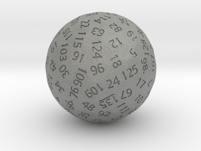 d135 Sphere Dice in Gray PA12