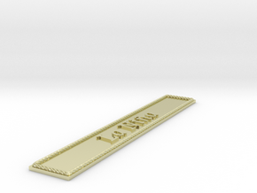 Nameplate La Niña in 14k Gold Plated Brass