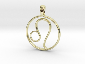 Zodiac Sign Lion Small in 14K Yellow Gold