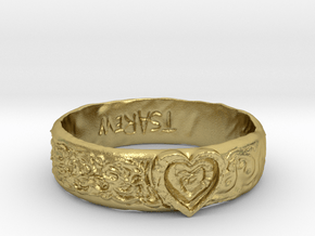 Ring of gold in Natural Brass