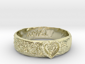 Ring of gold in 14k Gold Plated Brass
