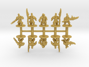 Golden Guardians set 6mm Infantry miniature models in Tan Fine Detail Plastic
