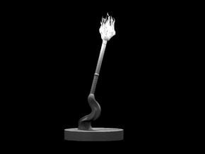 Spiritual Weapon - Flame Mace in Clear Ultra Fine Detail Plastic