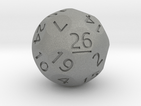 d26 Sphere Dice (Zuluhedron-Based) in Gray PA12
