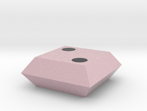 d2 Square Coin (Pipped, Amaranth Pink) in Matte High Definition Full Color